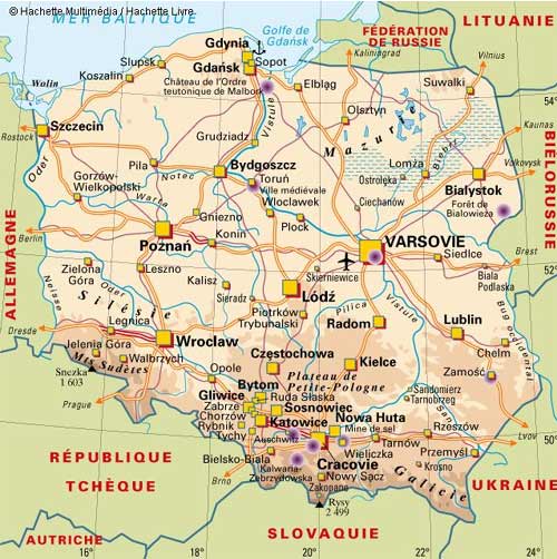 carte pologne